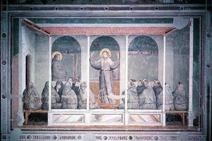 St. Franciscus verschijnt aan St. Antonius in Arles, uit de Bardi-kapel, c.1320 door Giotto di Bondone